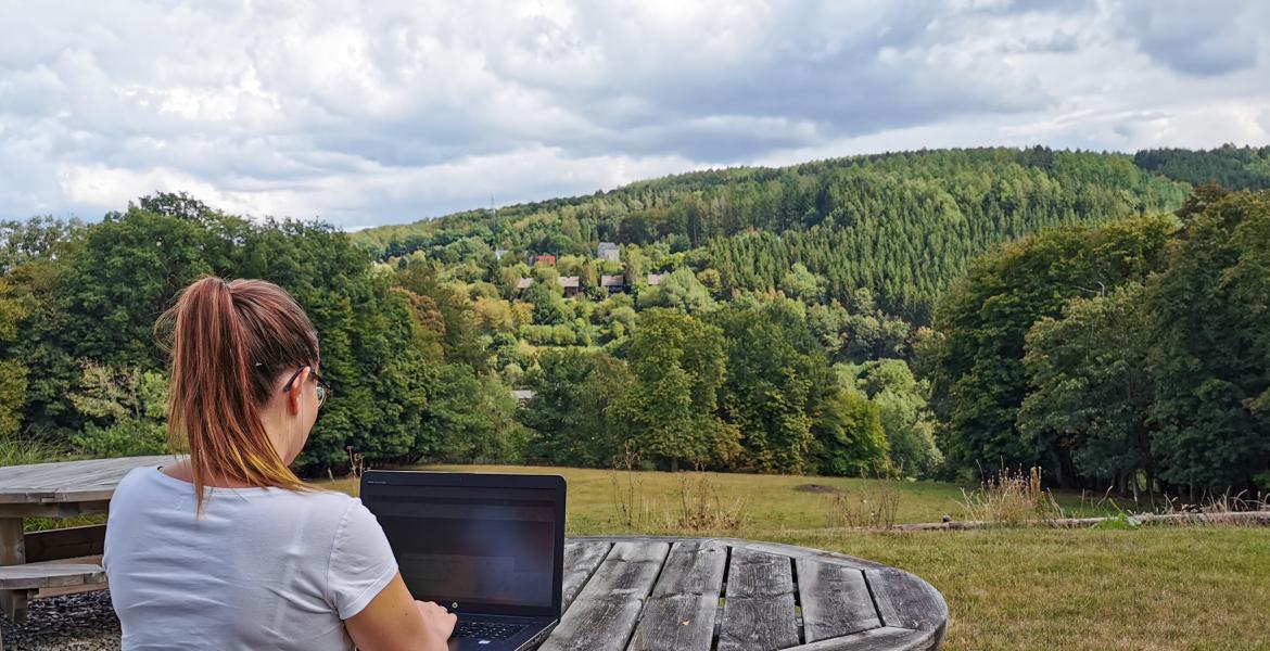 thuiswerken in de Ardennen