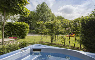 Ontspannen in de jacuzzi