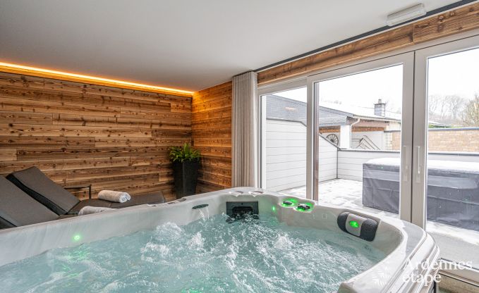 Luxeappartement in Amel: romantisch verblijf voor 4 personen met sauna en jacuzzi in de Ardennen