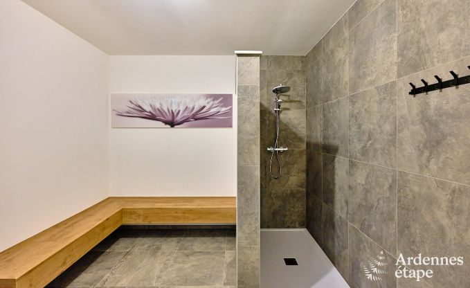 Moderne vakantiewoning voor 10 personen in Amel met 4 slaapkamers, 5 badkamers, sauna, fitnessruimte, speelkamer en privtuin