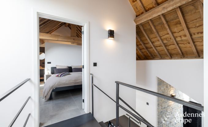 Authentiek vakantiehuis voor 6 personen in Anhe met priv sauna, overdekt terras en luxe interieur