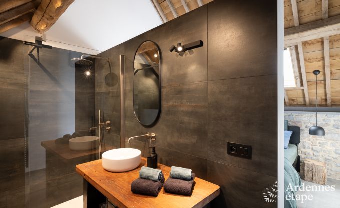 Authentiek vakantiehuis voor 6 personen in Anhe met priv sauna, overdekt terras en luxe interieur