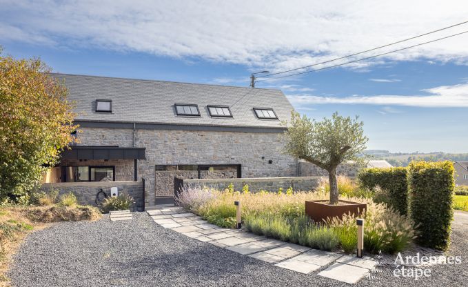 Authentiek vakantiehuis voor 6 personen in Anhe met priv sauna, overdekt terras en luxe interieur