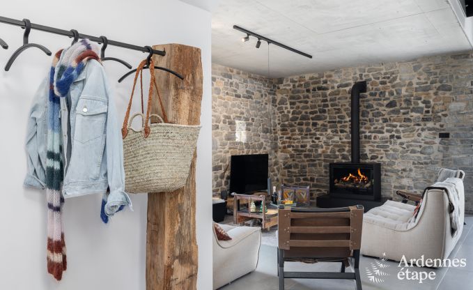 Authentiek vakantiehuis voor 6 personen in Anhe met priv sauna, overdekt terras en luxe interieur