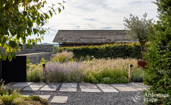 Authentiek vakantiehuis voor 6 personen in Anhe met priv sauna, overdekt terras en luxe interieur