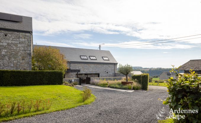 Authentiek vakantiehuis voor 6 personen in Anhe met priv sauna, overdekt terras en luxe interieur