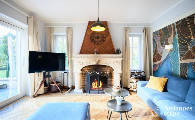 Luxevilla met zwembad en tennisbaan voor 14 personen in Anhe, gelegen in de vallei van de Moligne