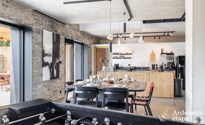 Authentiek vakantiehuis voor 6 personen in Anhe met priv sauna, overdekt terras en luxe interieur