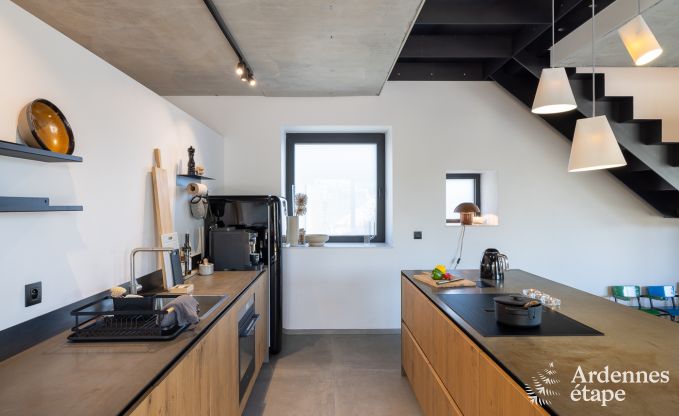 Authentiek vakantiehuis voor 6 personen in Anhe met priv sauna, overdekt terras en luxe interieur