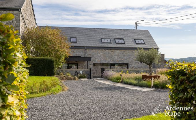 Authentiek vakantiehuis voor 6 personen in Anhe met priv sauna, overdekt terras en luxe interieur