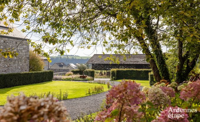 Authentiek vakantiehuis voor 6 personen in Anhe met priv sauna, overdekt terras en luxe interieur