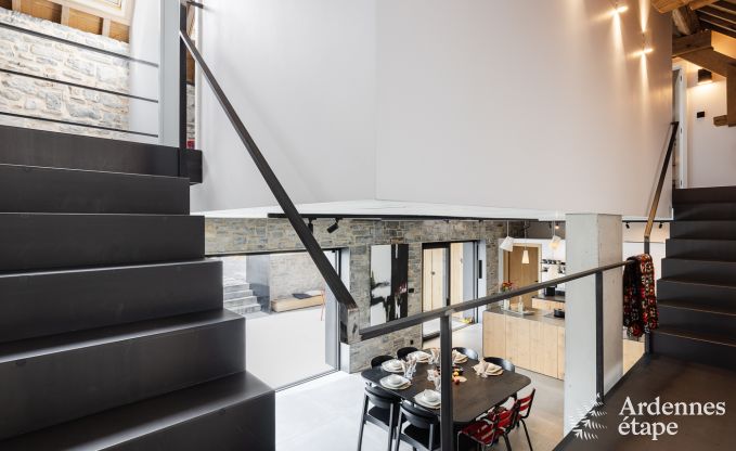 Authentiek vakantiehuis voor 6 personen in Anhe met priv sauna, overdekt terras en luxe interieur