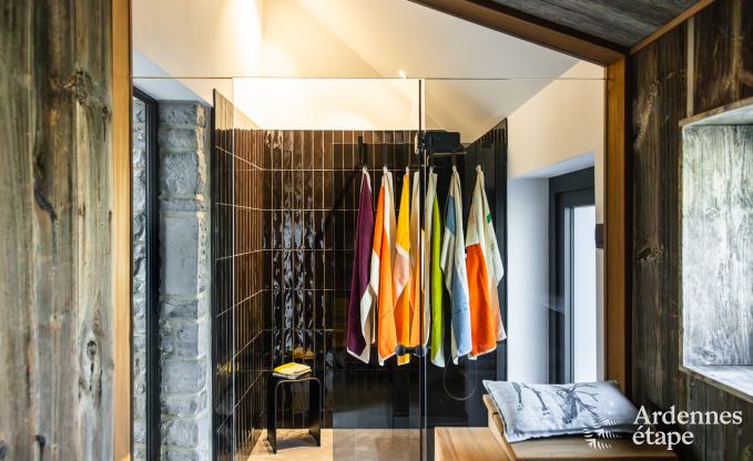 Authentiek vakantiehuis voor 6 personen in Anhe met priv sauna, overdekt terras en luxe interieur