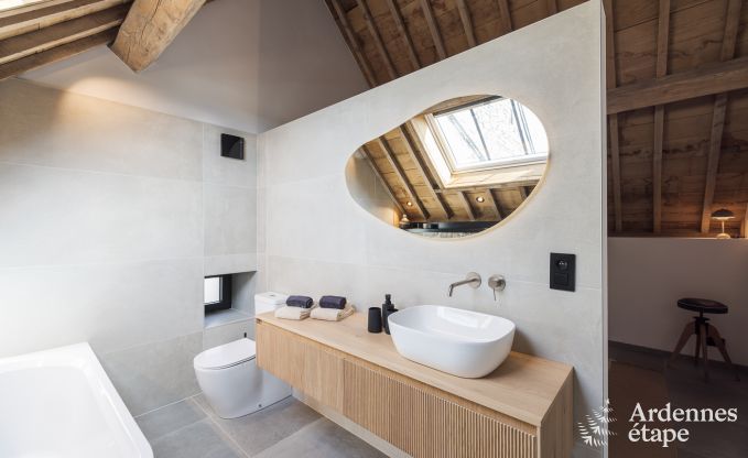 Authentiek vakantiehuis voor 6 personen in Anhe met priv sauna, overdekt terras en luxe interieur