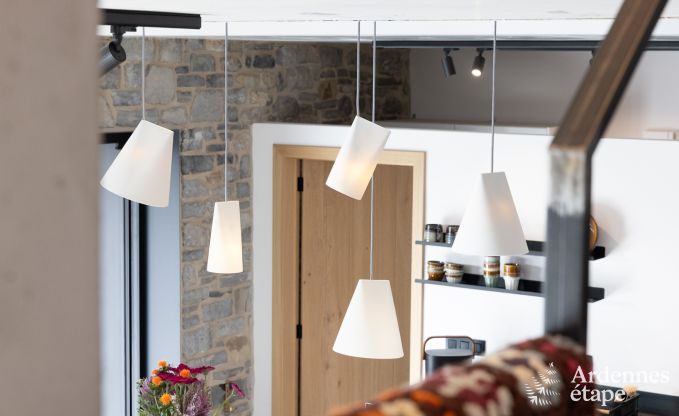 Authentiek vakantiehuis voor 6 personen in Anhe met priv sauna, overdekt terras en luxe interieur