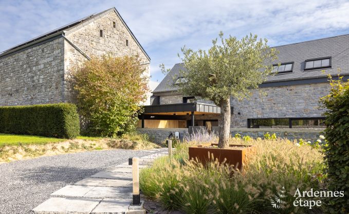 Authentiek vakantiehuis voor 6 personen in Anhe met priv sauna, overdekt terras en luxe interieur