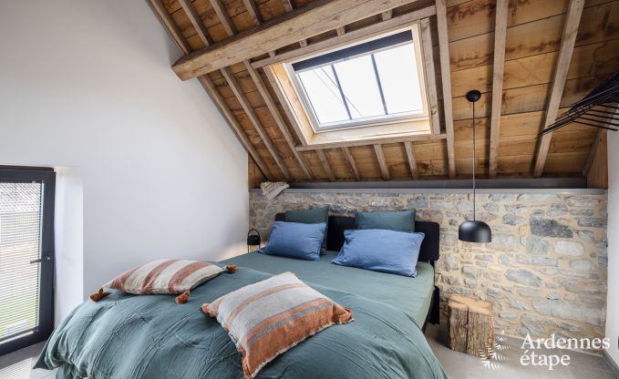 Authentiek vakantiehuis voor 6 personen in Anhe met priv sauna, overdekt terras en luxe interieur