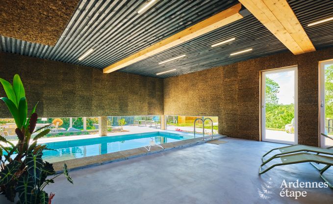 Ruime villa voor 9 personen in Baillonville met binnenzwembad en jacuzzi