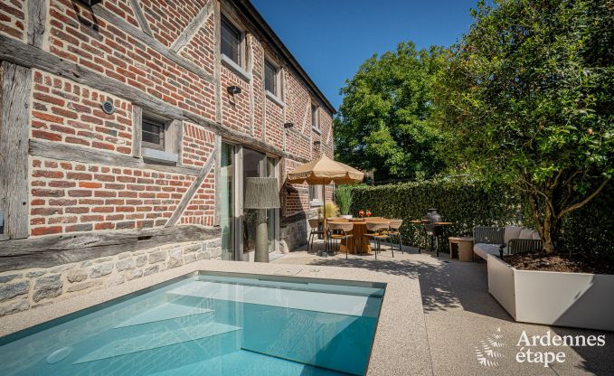 Luxueus vakantiehuis in Baillonville voor 6 personen met wellness en verwarmd zwembad