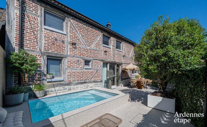 Luxueus vakantiehuis in Baillonville voor 6 personen met wellness en verwarmd zwembad