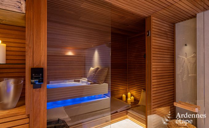 Luxueus vakantiehuis in Baillonville voor 6 personen met wellness en verwarmd zwembad