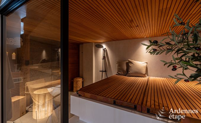 Luxueus vakantiehuis in Baillonville voor 6 personen met wellness en verwarmd zwembad