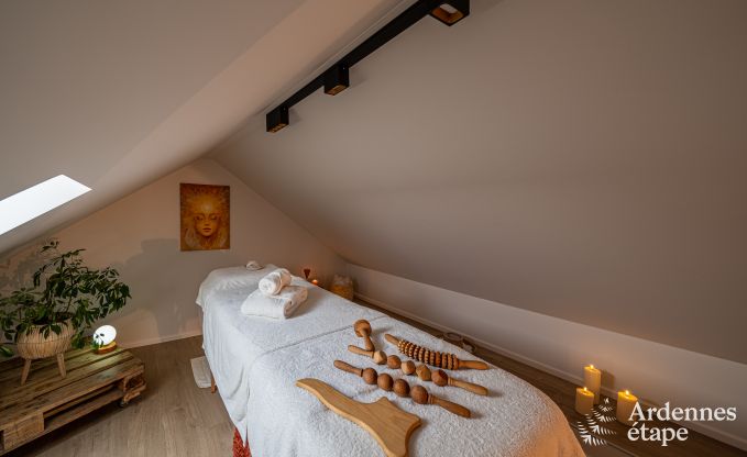 Luxueus vakantiehuis in Baillonville voor 6 personen met wellness en verwarmd zwembad