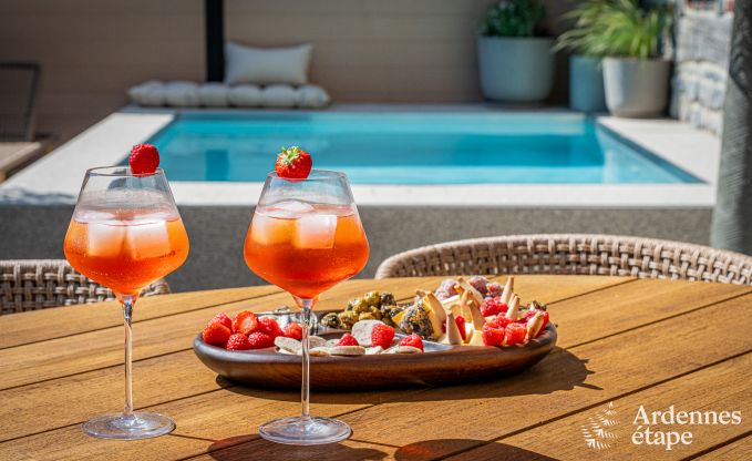 Luxueus vakantiehuis in Baillonville voor 6 personen met wellness en verwarmd zwembad