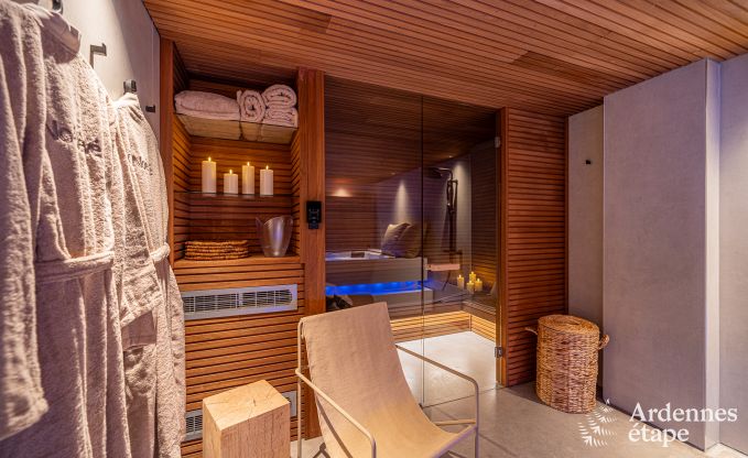 Luxueus vakantiehuis in Baillonville voor 6 personen met wellness en verwarmd zwembad