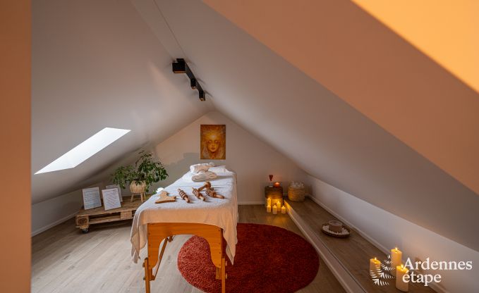 Luxueus vakantiehuis in Baillonville voor 6 personen met wellness en verwarmd zwembad