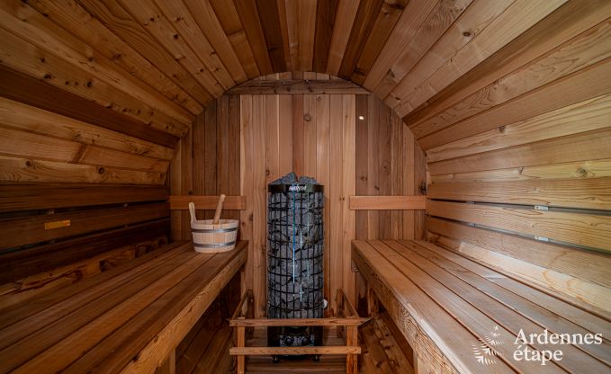 Appartement voor 4 personen in Barvaux: moderne accommodatie met sauna, tuin en babybedje