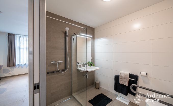 Appartement voor 4 personen in Barvaux: moderne accommodatie met sauna, tuin en babybedje