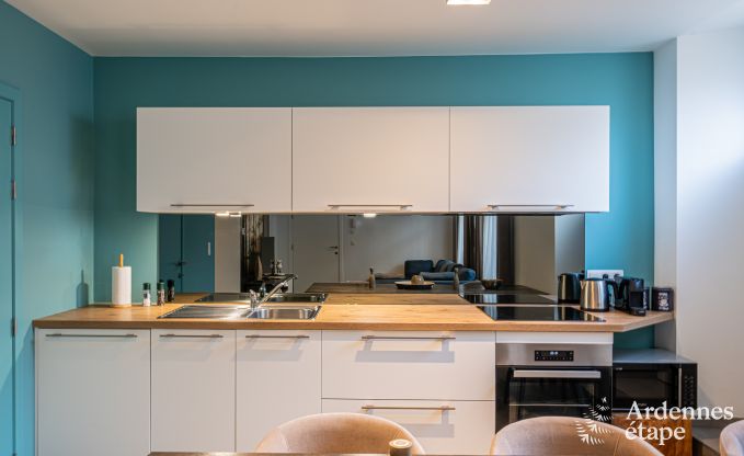 Appartement voor 4 personen in Barvaux: moderne accommodatie met sauna, tuin en babybedje