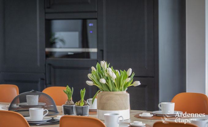 Prachtig kasteel in Bertrix: accommodatie voor 20 personen met binnenzwembad, jacuzzi en infraroodcabine