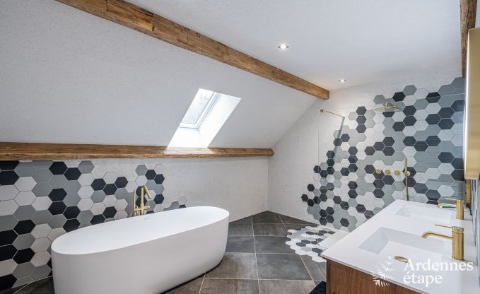 Luxe chalet in Brognon voor 20 personen met verwarmd buitenzwembad, outdoor jacuzzi en sauna op het meer