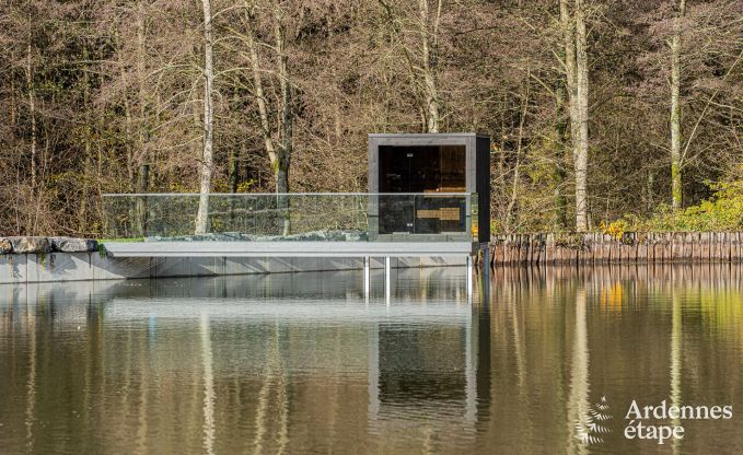 Luxe chalet in Brognon voor 20 personen met verwarmd buitenzwembad, outdoor jacuzzi en sauna op het meer