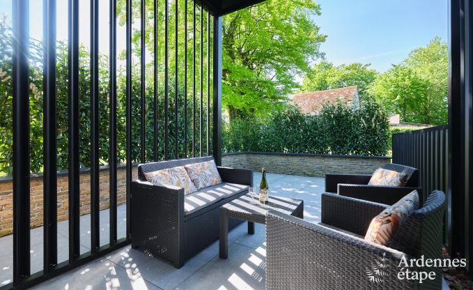 Unieke fermette voor 2 personen in B�llingen met priv�sauna, jacuzzi en buitendouche