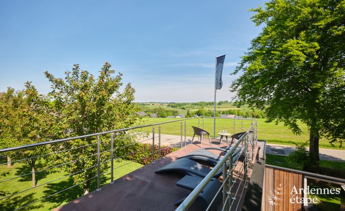 Unieke fermette voor 2 personen in B�llingen met priv�sauna, jacuzzi en buitendouche