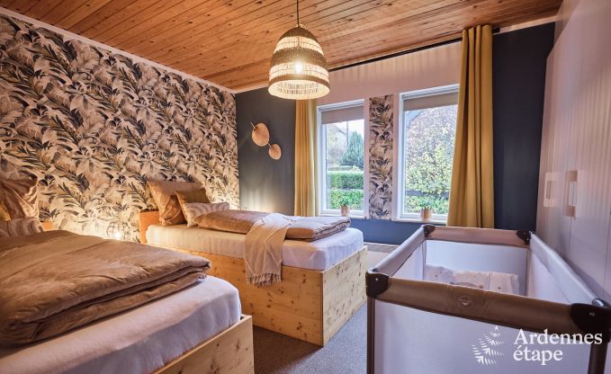 Gezellige chalet in Burg-Reuland: perfect vakantiehuis voor 6 personen met sauna en priv�tuin in de Oostkantons
