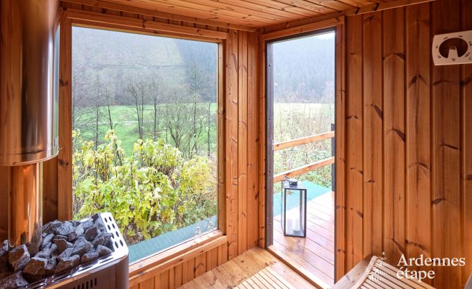 Gezellige chalet in Burg-Reuland: perfect vakantiehuis voor 6 personen met sauna en priv�tuin in de Oostkantons