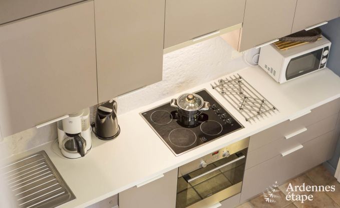 Modern appartement voor 6 personen in Butgenbach met 3 slaapkamers en gemeenschappelijke tuin