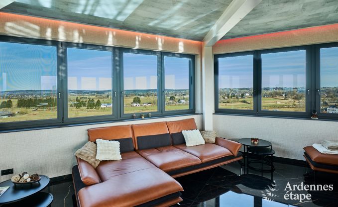 Luxe vakantiehuis in Butgenbach: watertoren met sauna, bubbelbad en panoramisch uitzicht voor 6 personen