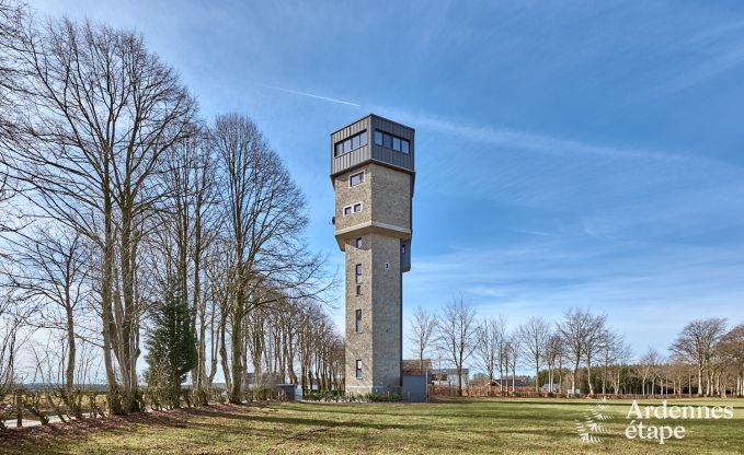 Luxe vakantiehuis in Butgenbach: watertoren met sauna, bubbelbad en panoramisch uitzicht voor 6 personen