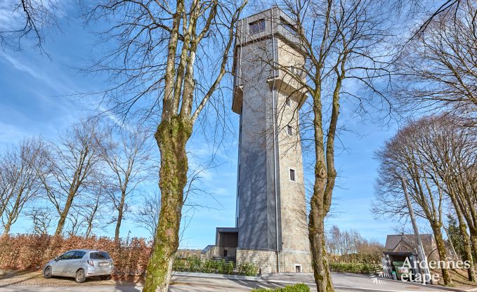 Luxe vakantiehuis in Butgenbach: watertoren met sauna, bubbelbad en panoramisch uitzicht voor 6 personen