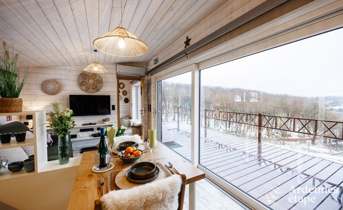 Chalet met uitzonderlijk uitzicht in Butgenbach voor 2 personen in de Ardennen