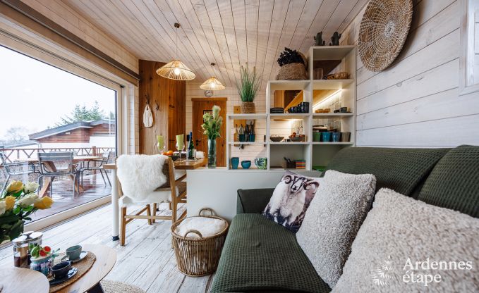 Chalet met uitzonderlijk uitzicht in Butgenbach voor 2 personen in de Ardennen