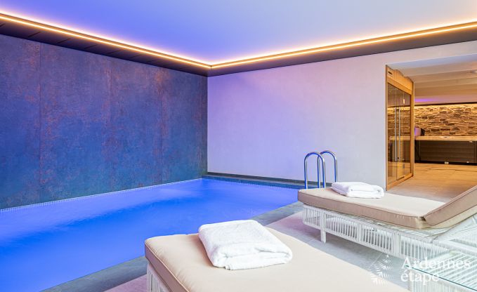 Ruime en luxueuze villa voor 14 personen met binnenzwembad in de Hoge Venen