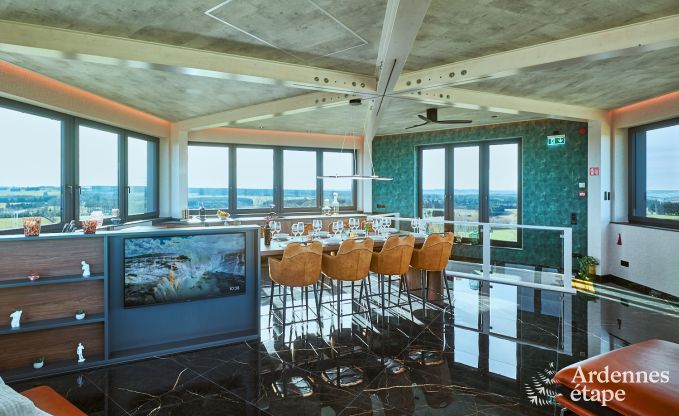 Luxe vakantiehuis in Butgenbach: watertoren met sauna, bubbelbad en panoramisch uitzicht voor 6 personen