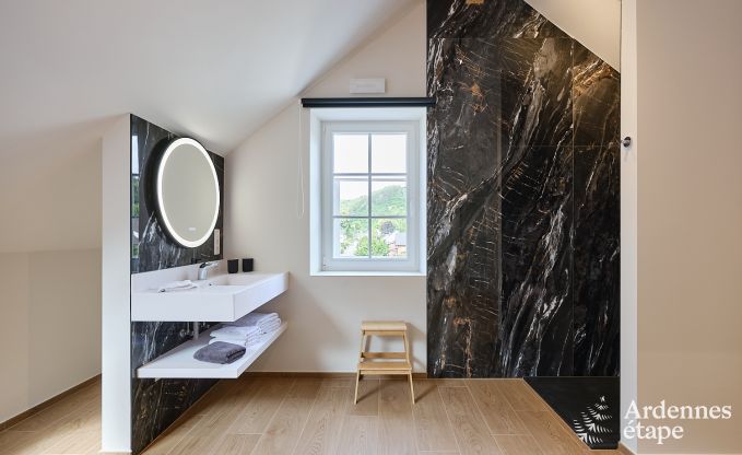 Ruime loft voor 24 personen in Chaudfontaine met10 slaapkamers, wellness met sauna en jacuzzi en privterras