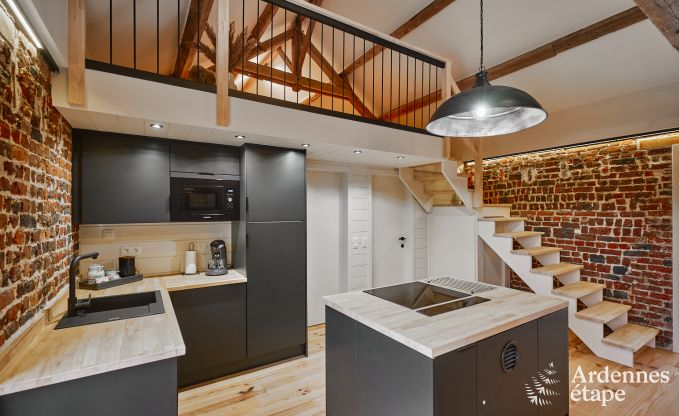 Charmant vakantiehuis voor 5 personen in Chimay: ligt aan een rivier, met terras en uitzicht, pelletkachel